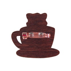 Деревянный значок Espresso Patronum, надёжный замок