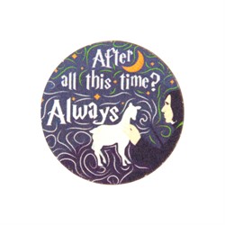 Деревянный значок After all this time, без белого ободка