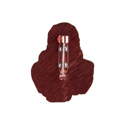 Деревянный значок Геральт из Ривии, надёжная застёжка