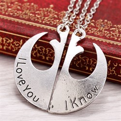 Кулон (подвеска) I love you - I know - фото 4015