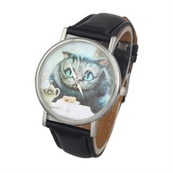 Часы Чеширский кот - фото 4320