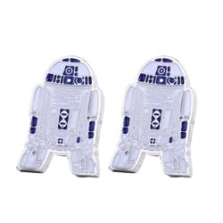 Запонки R2-D2 (007-010-01-1) с лицевой стороны