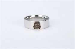 Кольцо с гравировкой Штурмовик (004-002-01-1), вид спереди