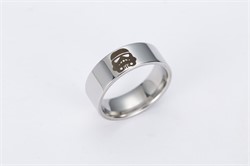 Кольцо с гравировкой Штурмовик (004-002-01-1), вид сверху