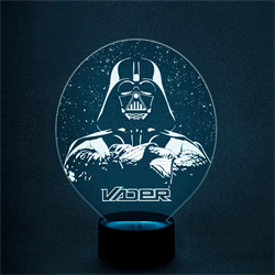Светильник с эффектом 3D Vader (300-001-00-5), белая подсветка
