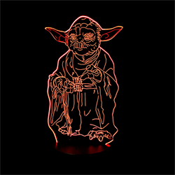Светильник с эффектом 3D Yoda (300-018-20-1)