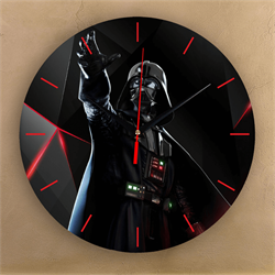 Настенные часы Дарт Вейдер (703-001-04-1) на стене, крупный план