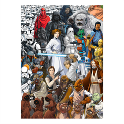 Фотообои STAR WARS Classic Cartoon Collage