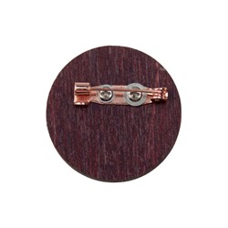 Деревянный значок My heart is at Hogwarts (815-204-09-1), обратная сторона