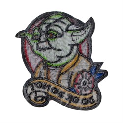 Нашивка на одежду Йода, задняя сторона с клеевым слоем