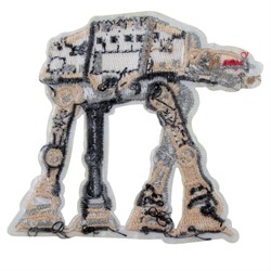 Нашивка на одежду AT-AT, задняя сторона с клеевым слоем