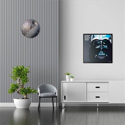 Настенные часы Звезда Смерти в интерьере