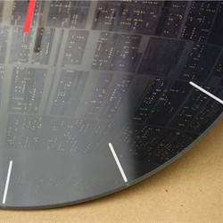 Настенные часы Звезда Смерти, гладкая поверхность стекла