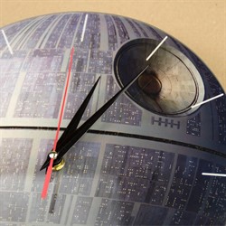 Настенные часы Звезда Смерти, детали рисунка