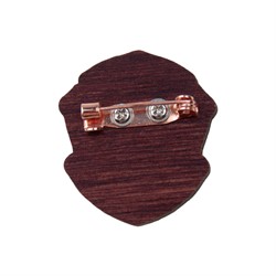 Деревянный значок Слизерин, надёжное крепление