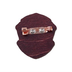 Деревянный значок Пуффендуй, надёжное крепление