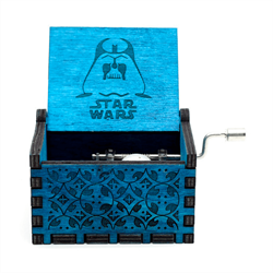 Музыкальная шкатулка STAR WARS (синяя) открытая