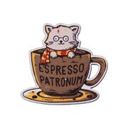 Деревянный значок Espresso Patronum