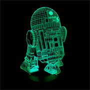 Светильник с эффектом 3D R2-D2 (300-010-00-1) с зелёной подсветкой