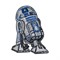 Нашивка на одежду R2-D2, обратная сторона